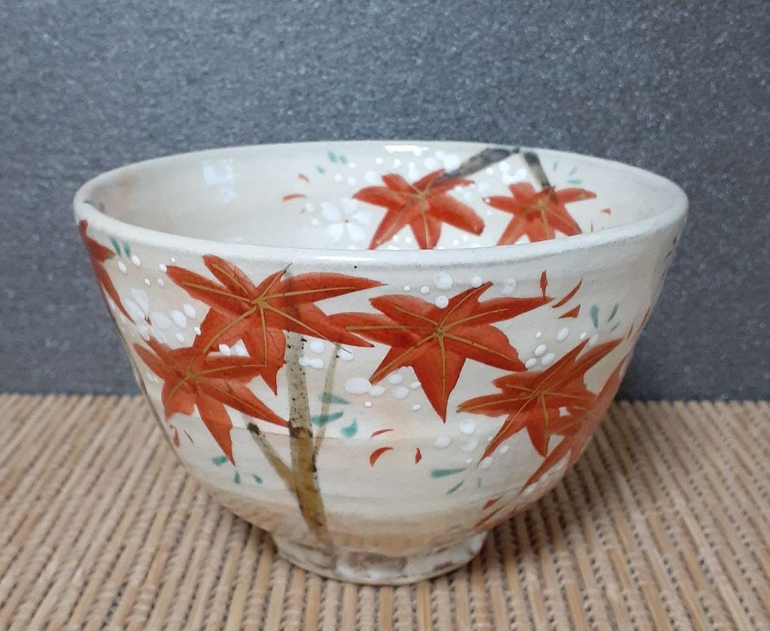 #野々村仁清 #花図茶碗 #仁清 #京焼 #花 #茶道具 Amazon.co.jp: 京焼 清水焼 野々村仁清写し 紅葉の図 茶碗 茶道具 茶器